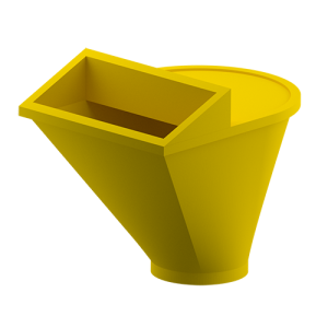 Pâlnie pentru tub evacuare moloz